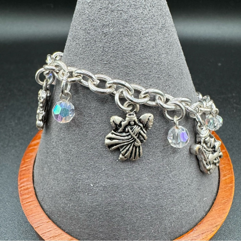 Story of Christmas Christ’s Birth Religious Nativity Charm Bracelet