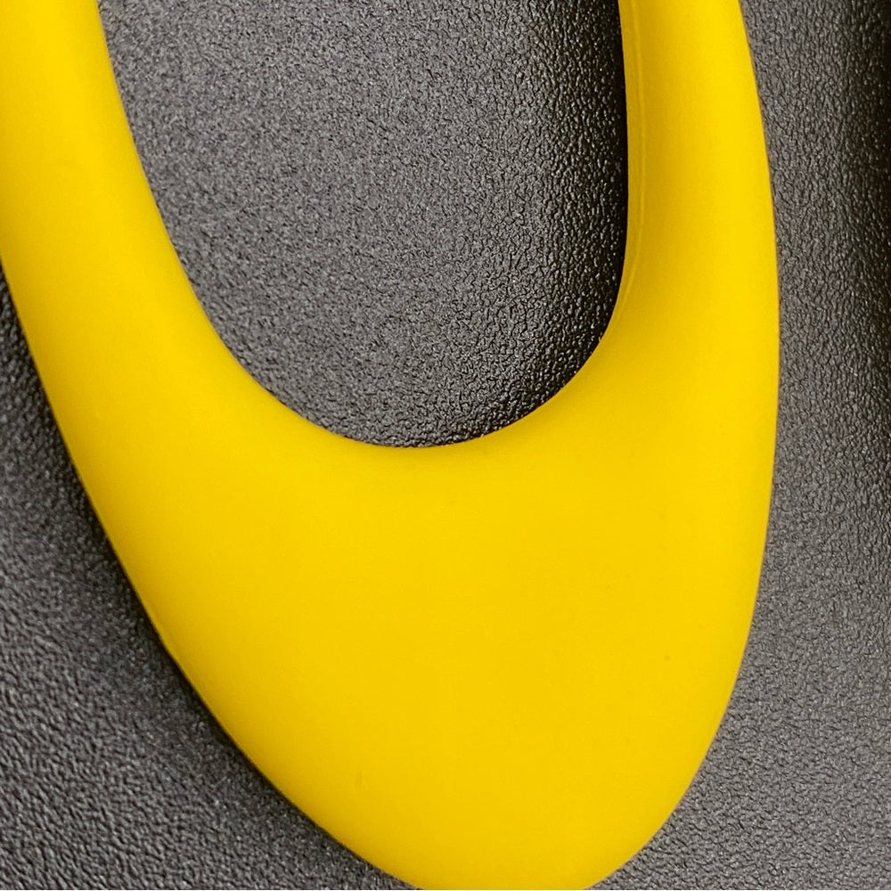 Mod Style Yellow Atomic Earrings