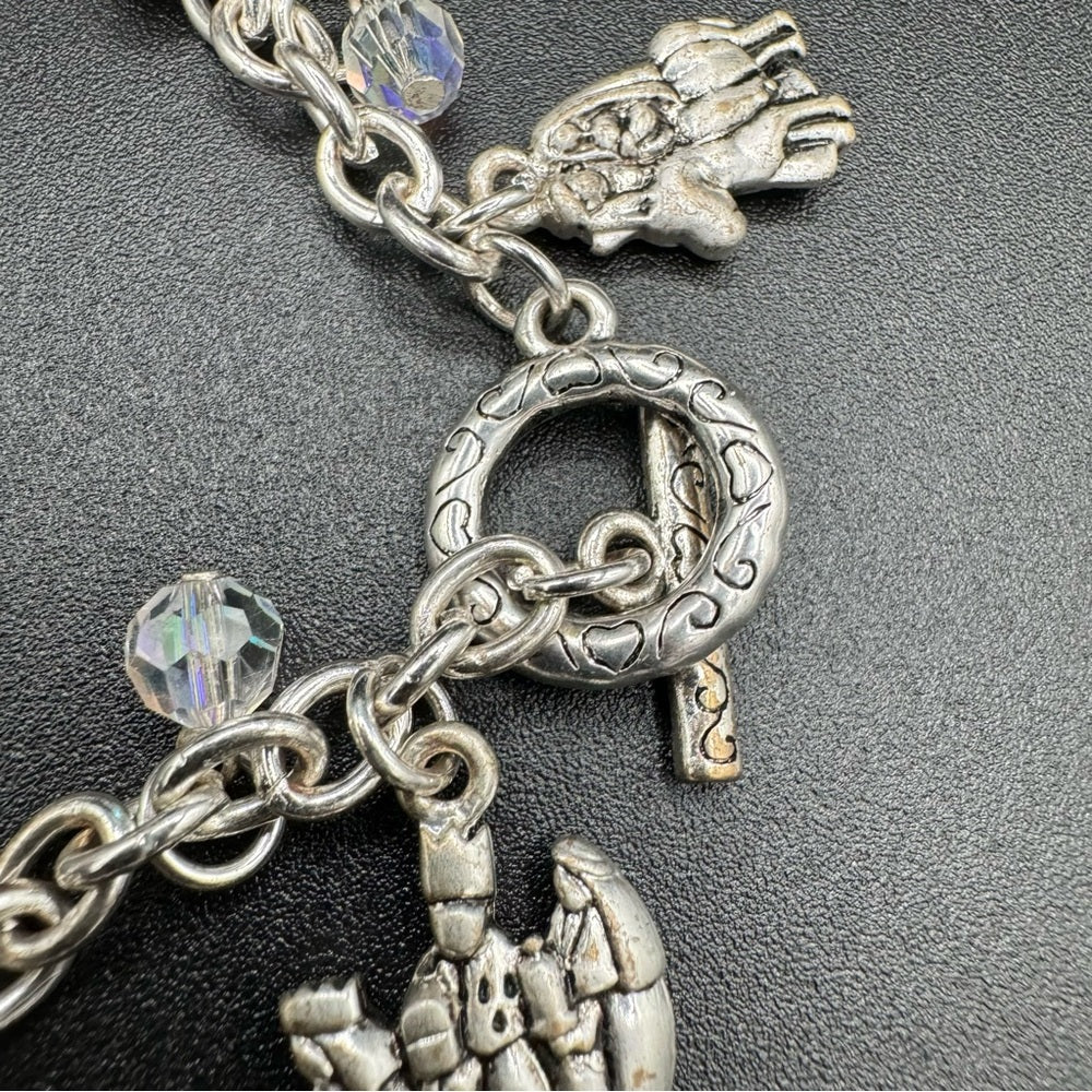 Story of Christmas Christ’s Birth Religious Nativity Charm Bracelet
