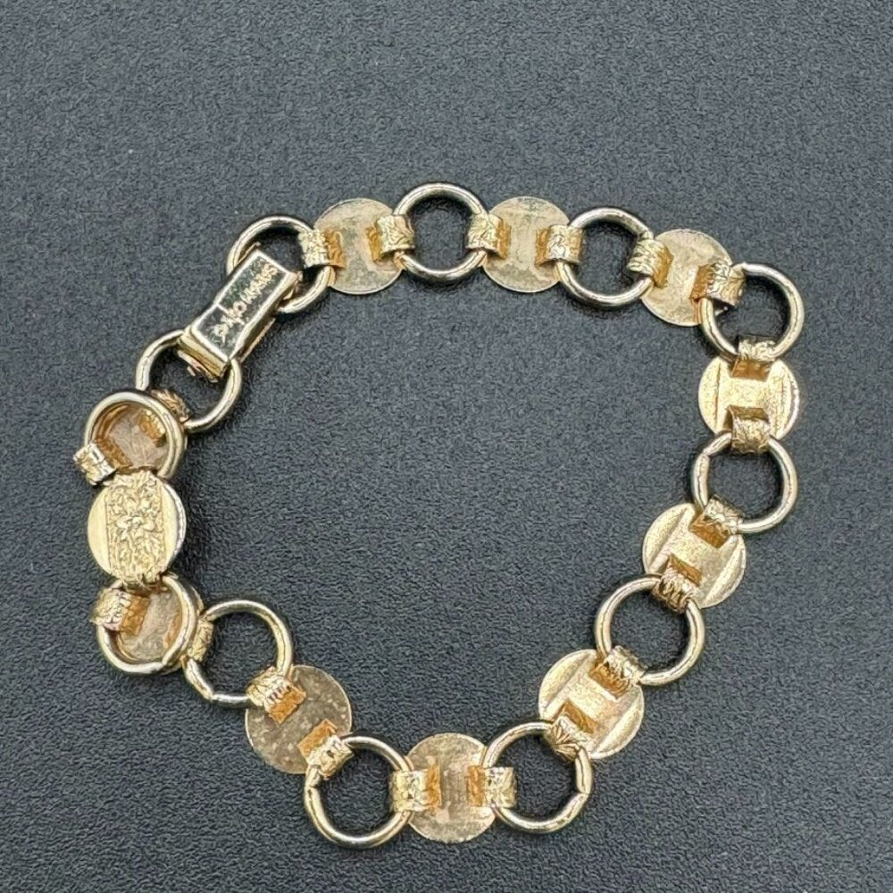 Sarah Coventry's "Young And Gay" Gold Tone Bracelet