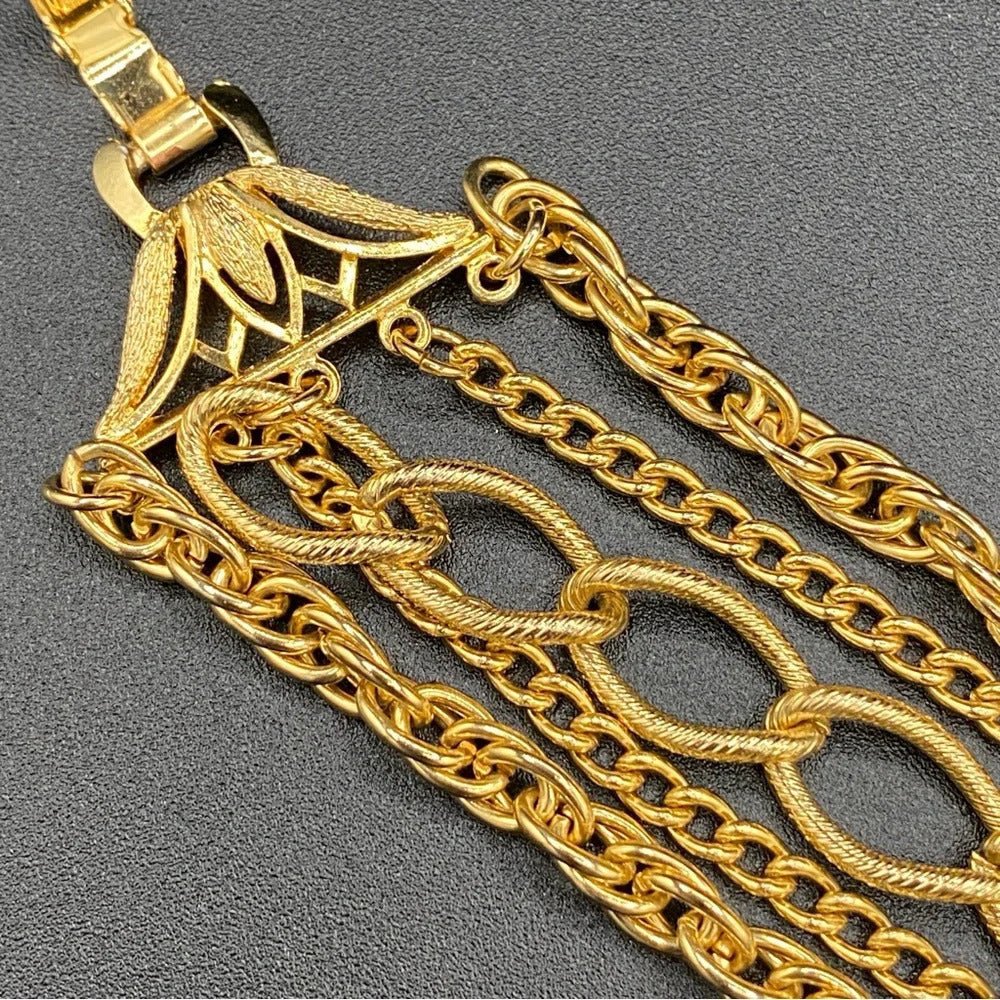 Bracelet80s Disco Glam Five-Strand Gold-Tone Bracelet