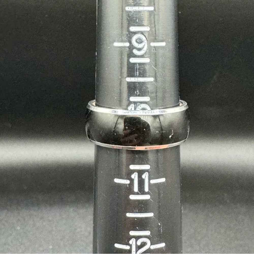 RingsBlack and Stainless Steel Men’s Rhinestone Ring Size 10