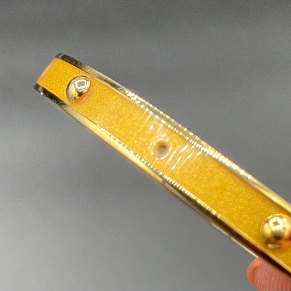 BraceletCoach 18K Gold Plated Studded Bangle Bracelet