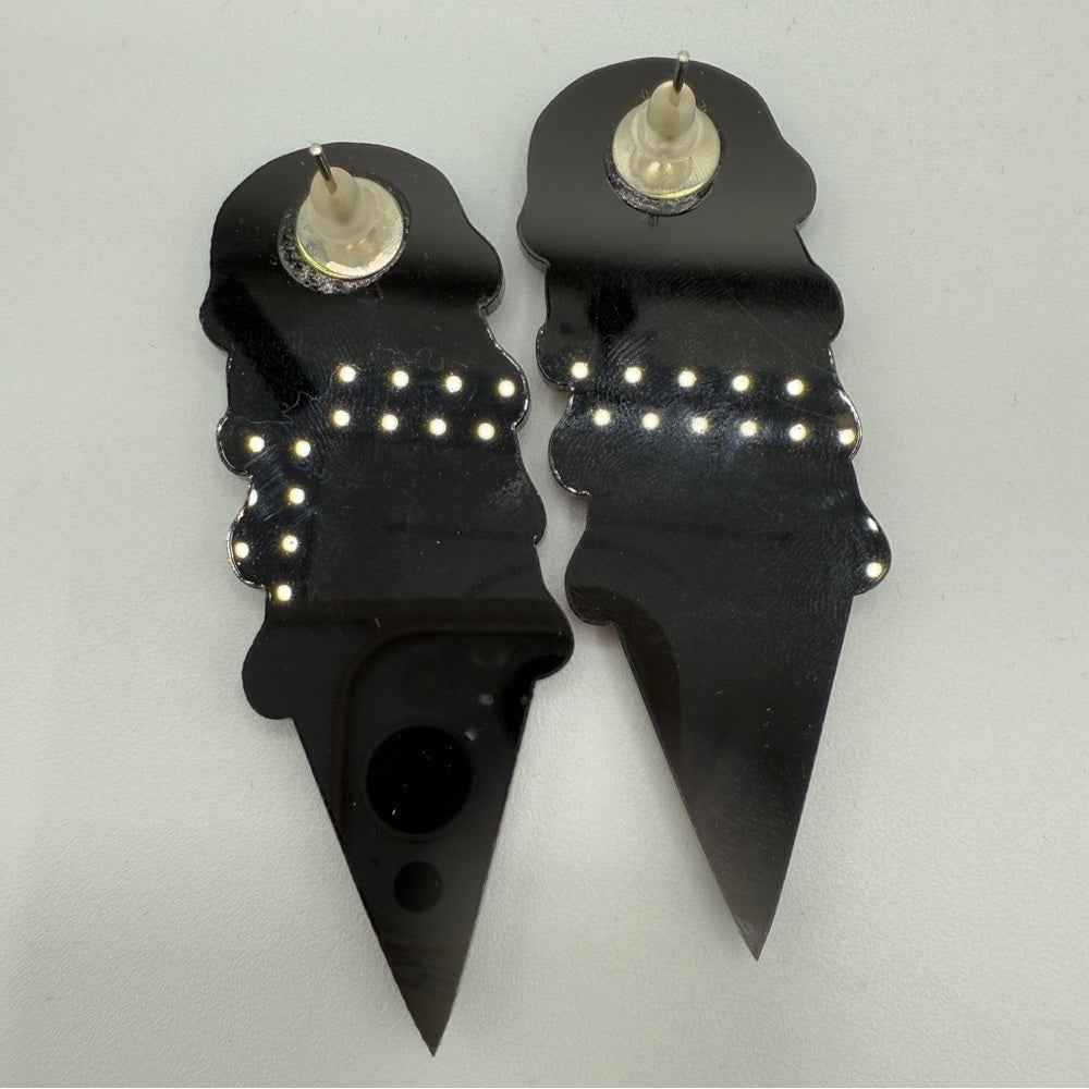 EarringsColorful Ice Cream Cone Stud Earrings — Summer Novelty