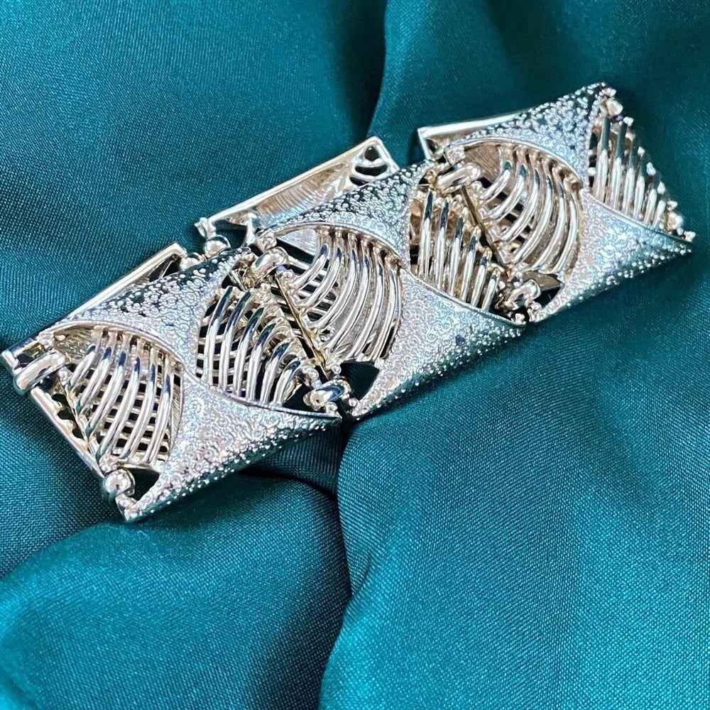 BraceletCoro Pegasus Art Deco Brushed Gold-Tone Bracelet