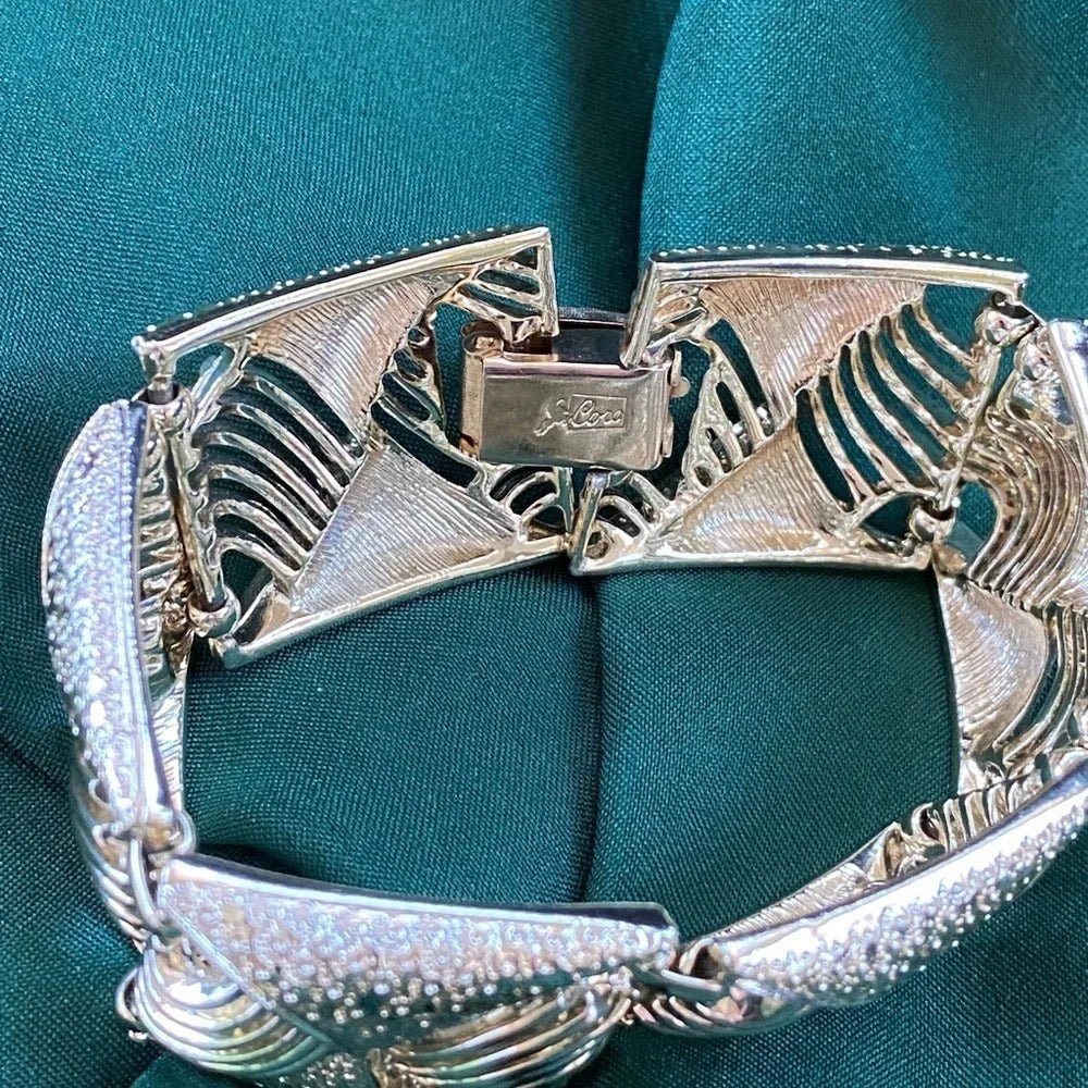 BraceletCoro Pegasus Art Deco Brushed Gold-Tone Bracelet