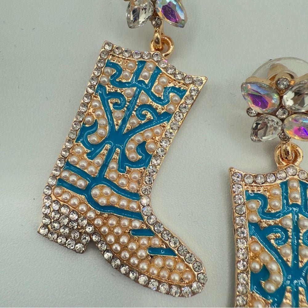 EarringsCowgirl Summer Western Rodeo Boot Earrings