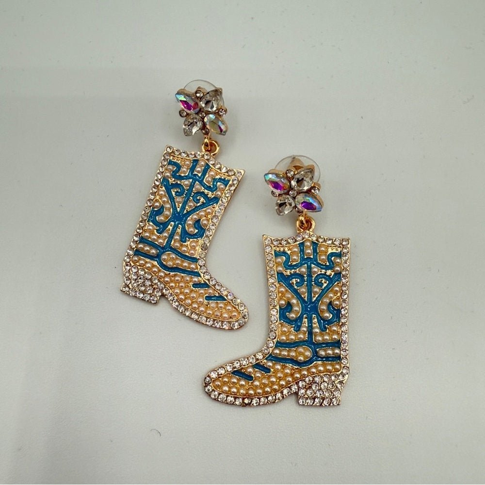 EarringsCowgirl Summer Western Rodeo Boot Earrings