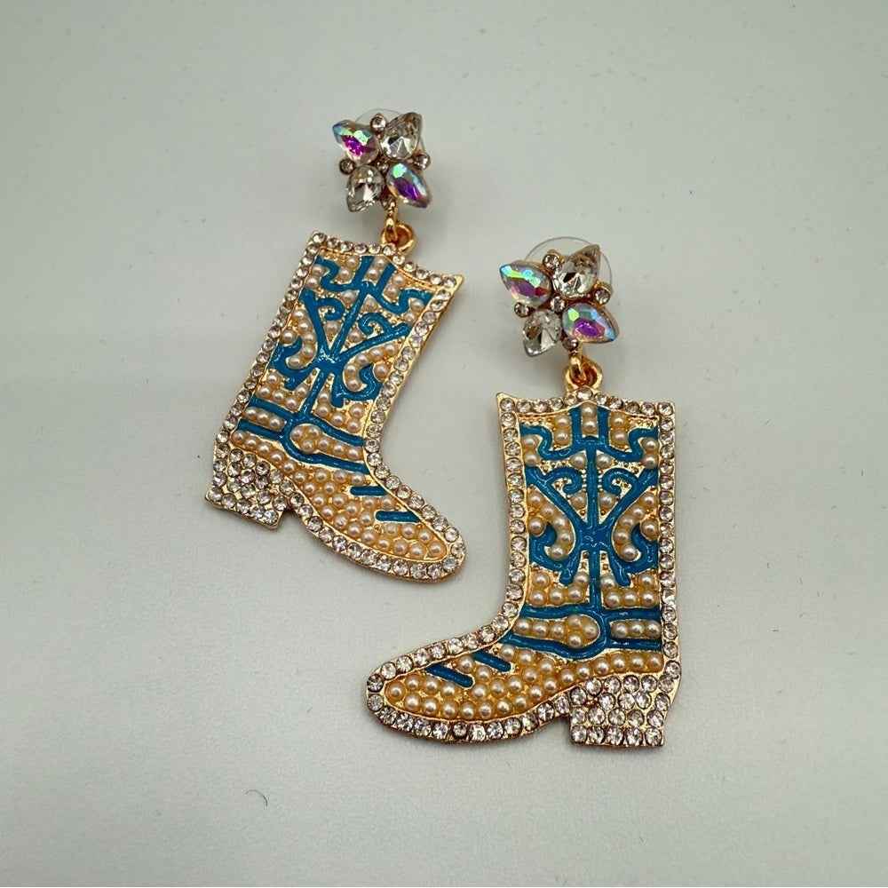 EarringsCowgirl Summer Western Rodeo Boot Earrings