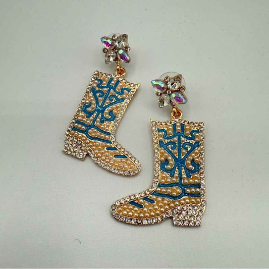 EarringsCowgirl Summer Western Rodeo Boot Earrings