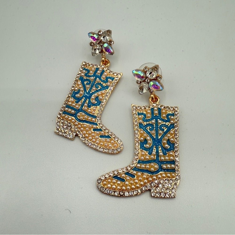 EarringsCowgirl Summer Western Rodeo Boot Earrings