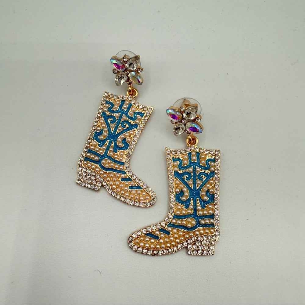EarringsCowgirl Summer Western Rodeo Boot Earrings