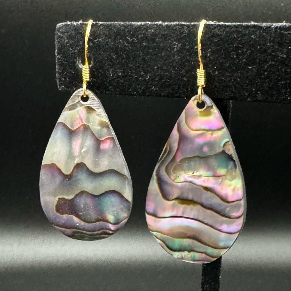 EarringsGenuine Mother of Pearl Teardrop Dangle Earrings - Beach Earrings