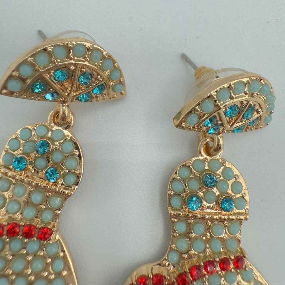 EarringsGold-Tone Tequila Bottle Novelty Earrings