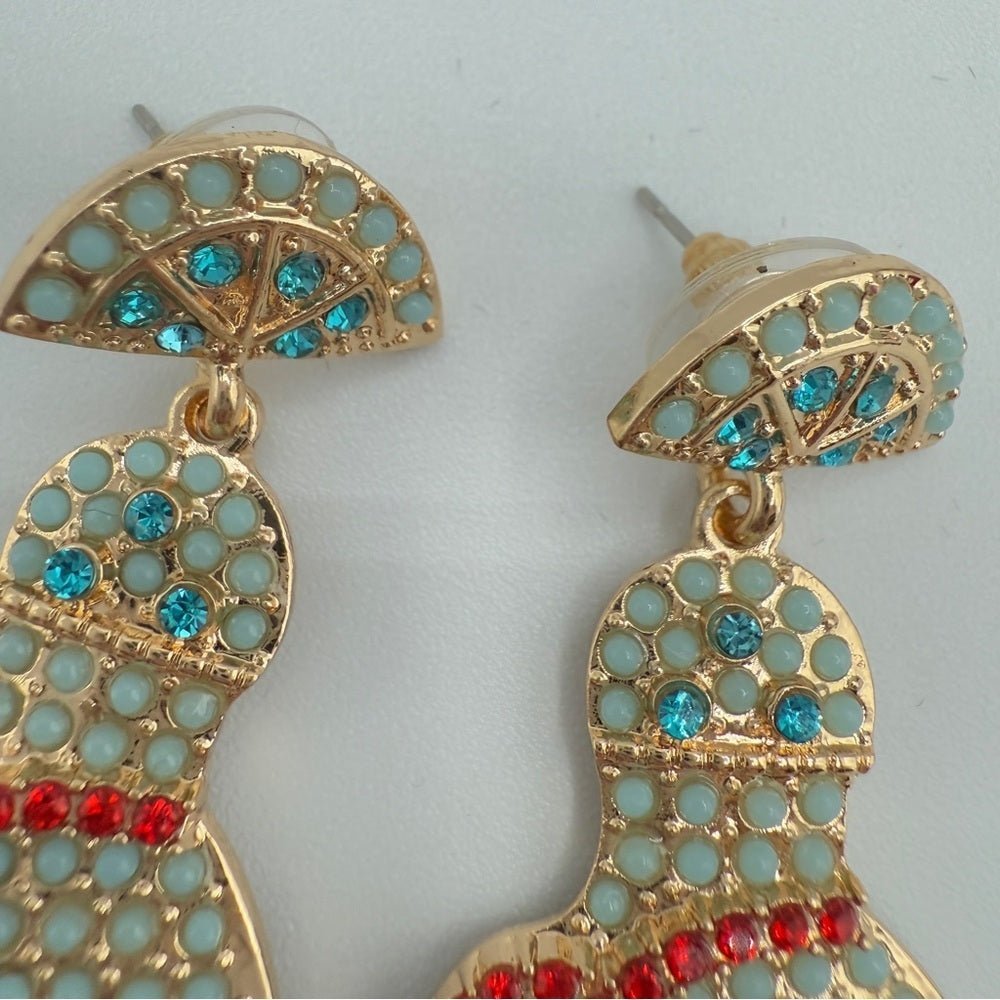EarringsGold-Tone Tequila Bottle Novelty Earrings