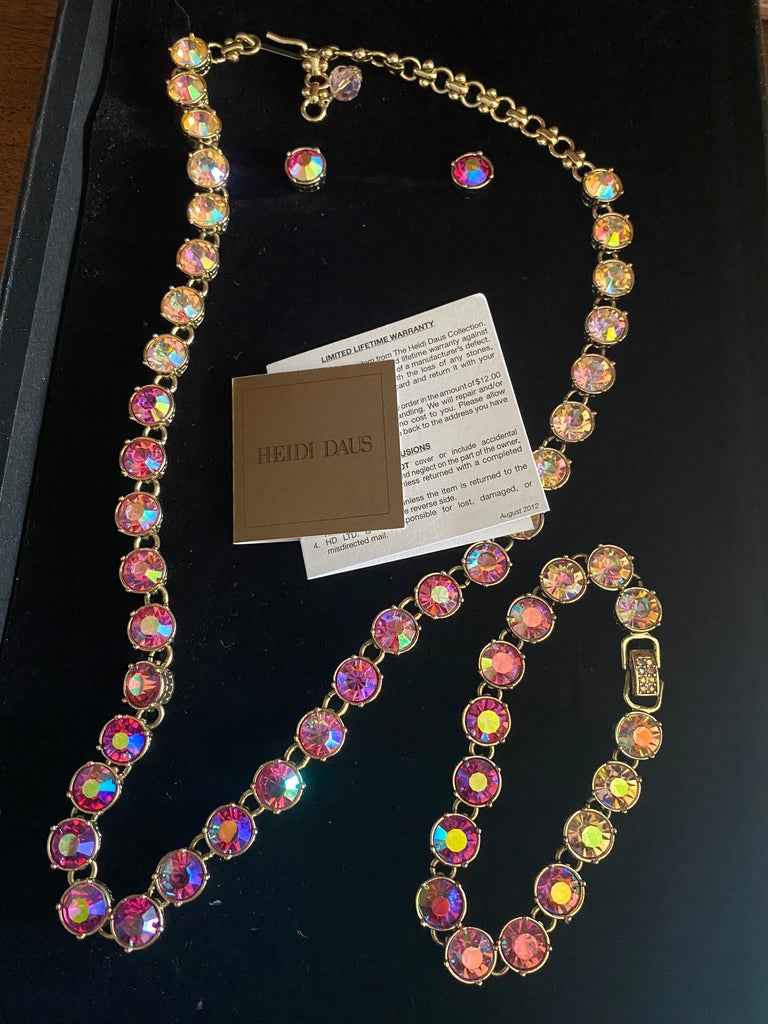NecklaceHeidi Daus AB Crystal Rhinestone Parure