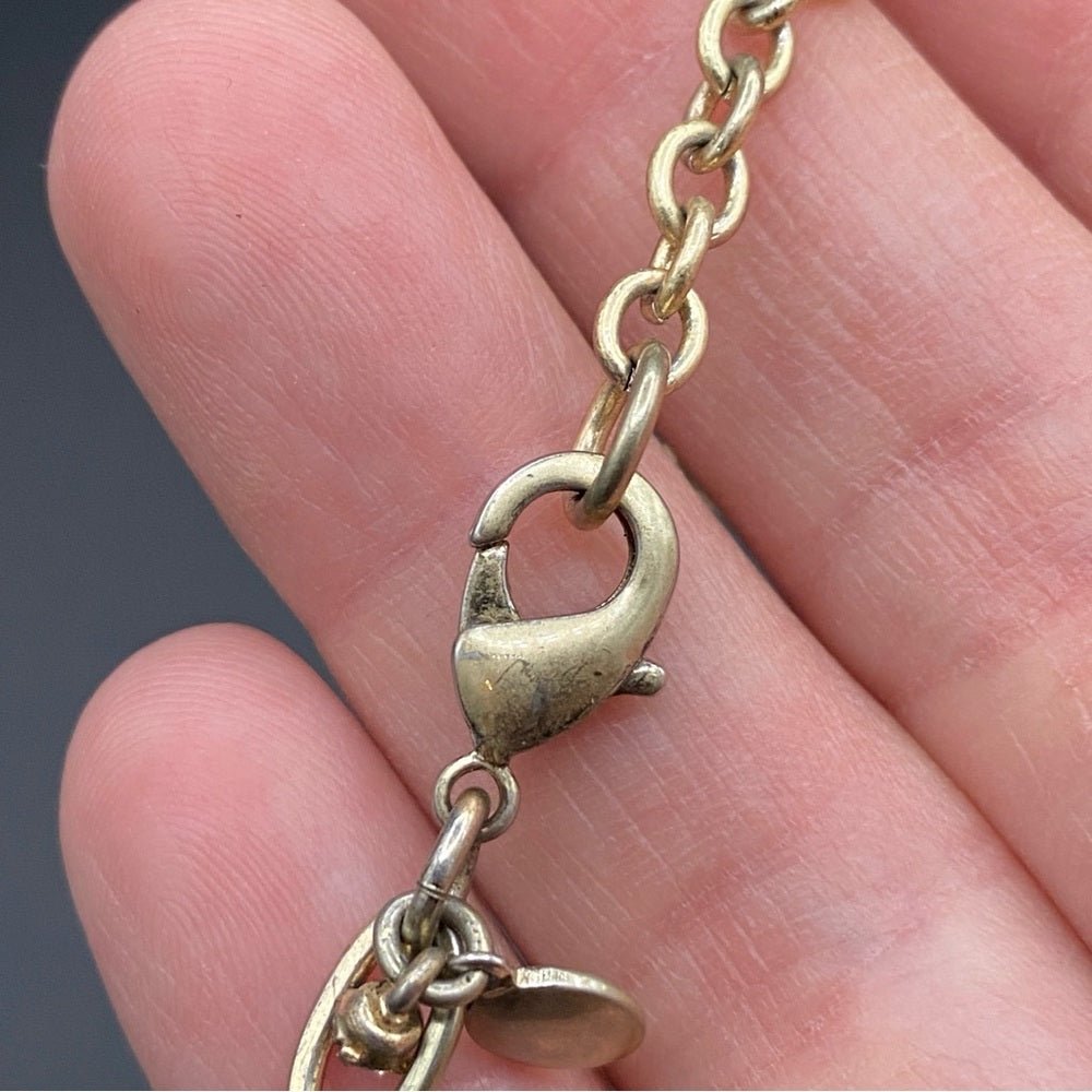 NecklaceJ. Crew Necklace Bib Style with Sparkly Accents and Navy Blue - Vintage J. Crew Preppy Y2K Style