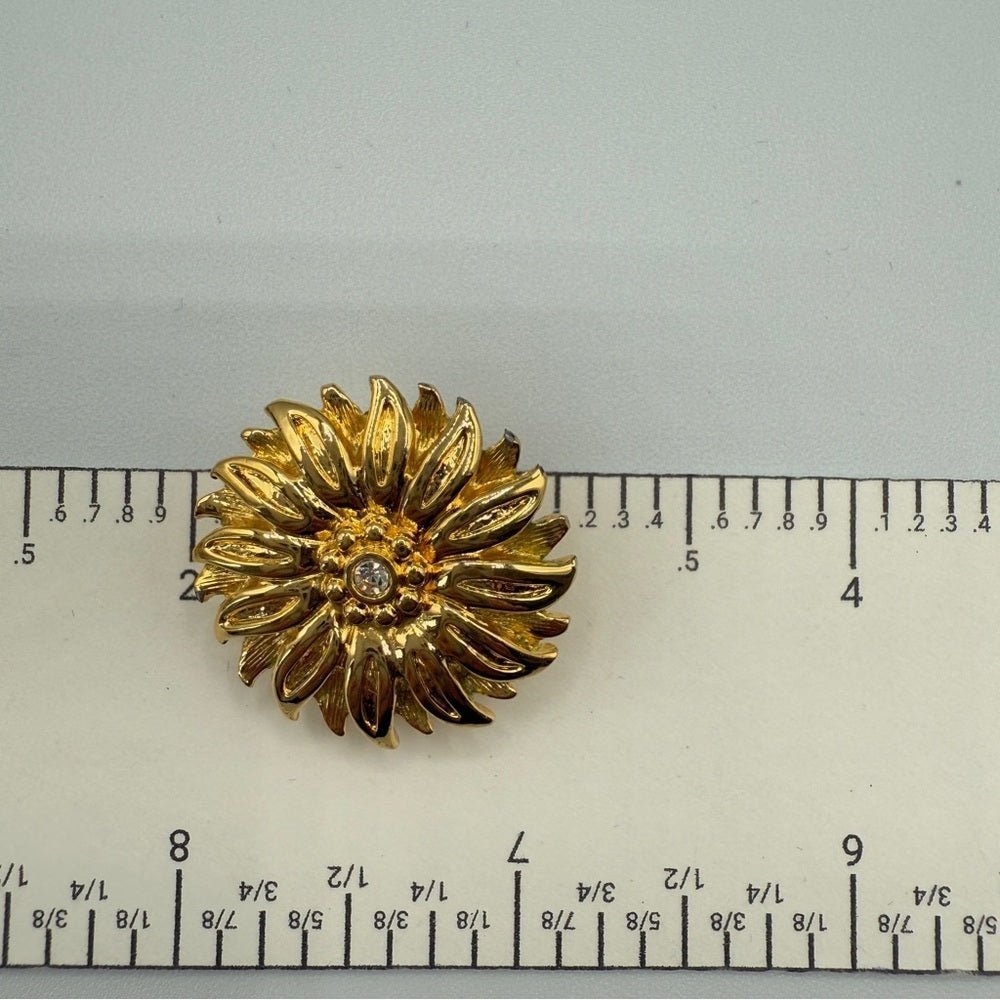 EarringsJoan Rivers Gold-Plated Sunflower Clip-On Earrings