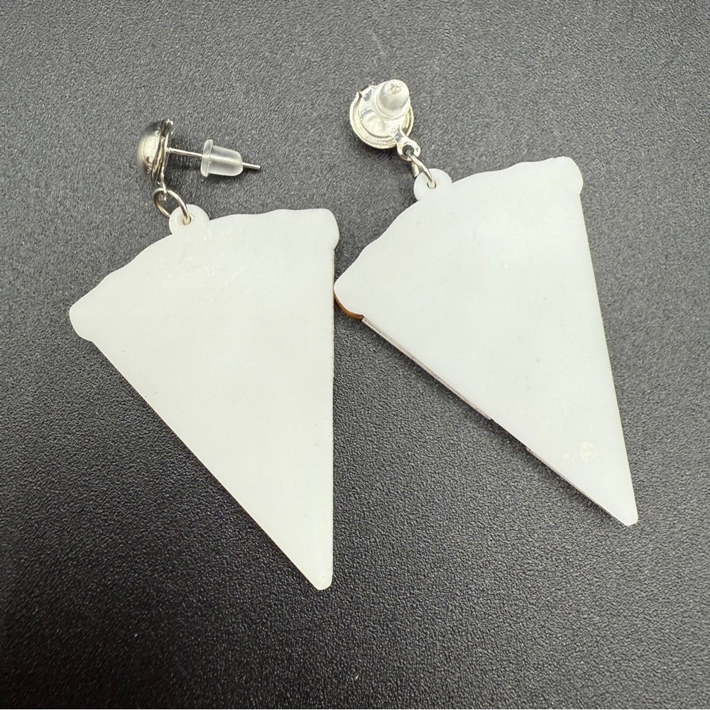 EarringsKawaii Heart Pizza Slice Stud Earrings — Foodie & Y2K