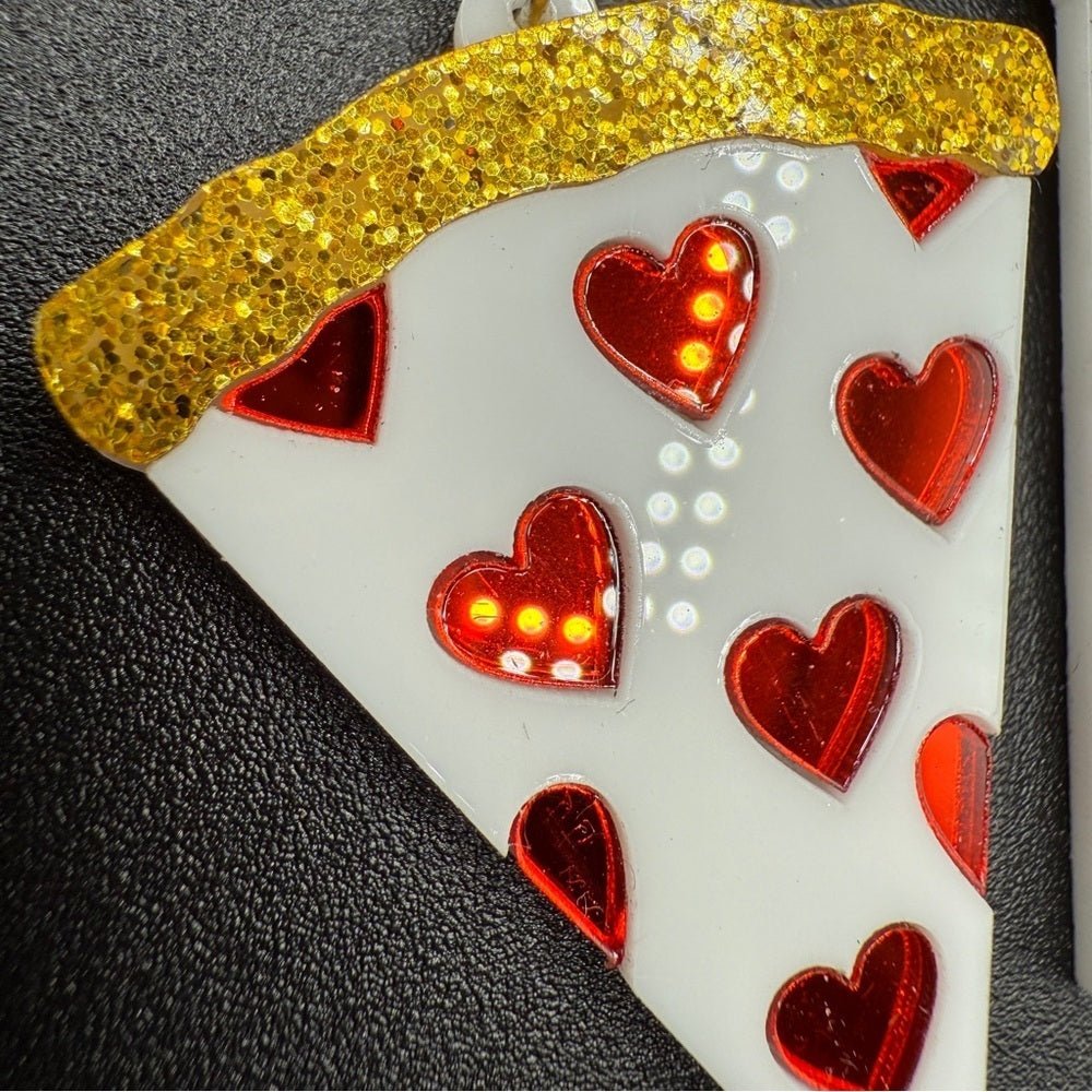 EarringsKawaii Heart Pizza Slice Stud Earrings — Foodie & Y2K