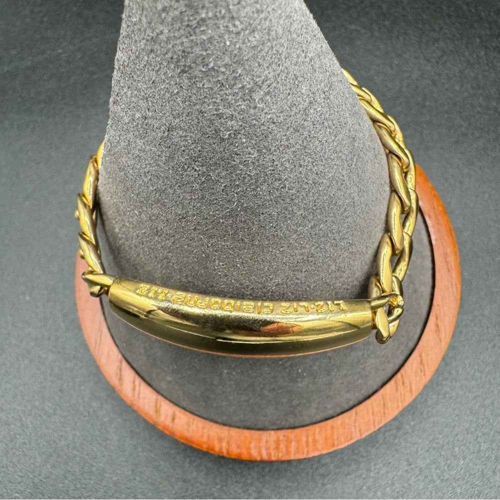 BraceletLiz Claiborne Gold-Tone Chunky ID Bracelet