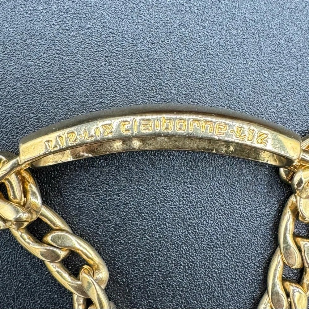 BraceletLiz Claiborne Gold-Tone Chunky ID Bracelet