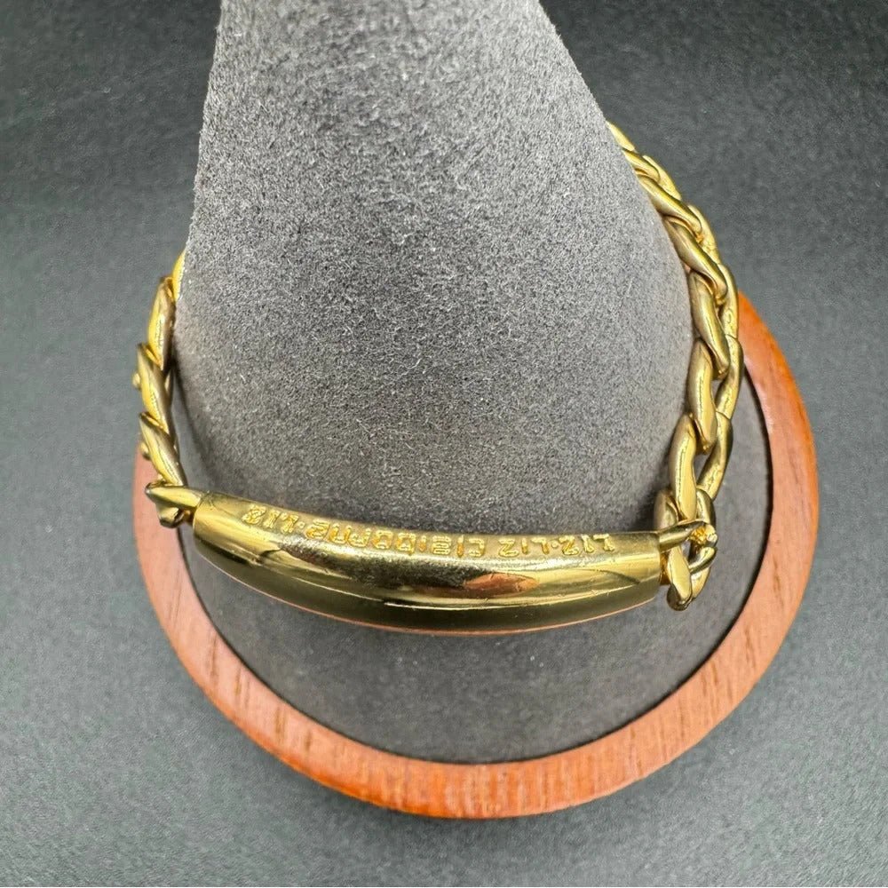BraceletLiz Claiborne Gold-Tone Chunky ID Bracelet