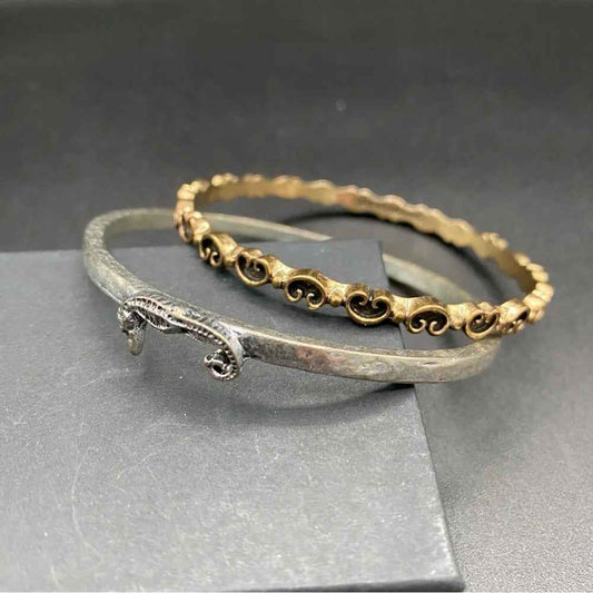 BraceletLucky Brand Scroll & Seahorse Bangle Set