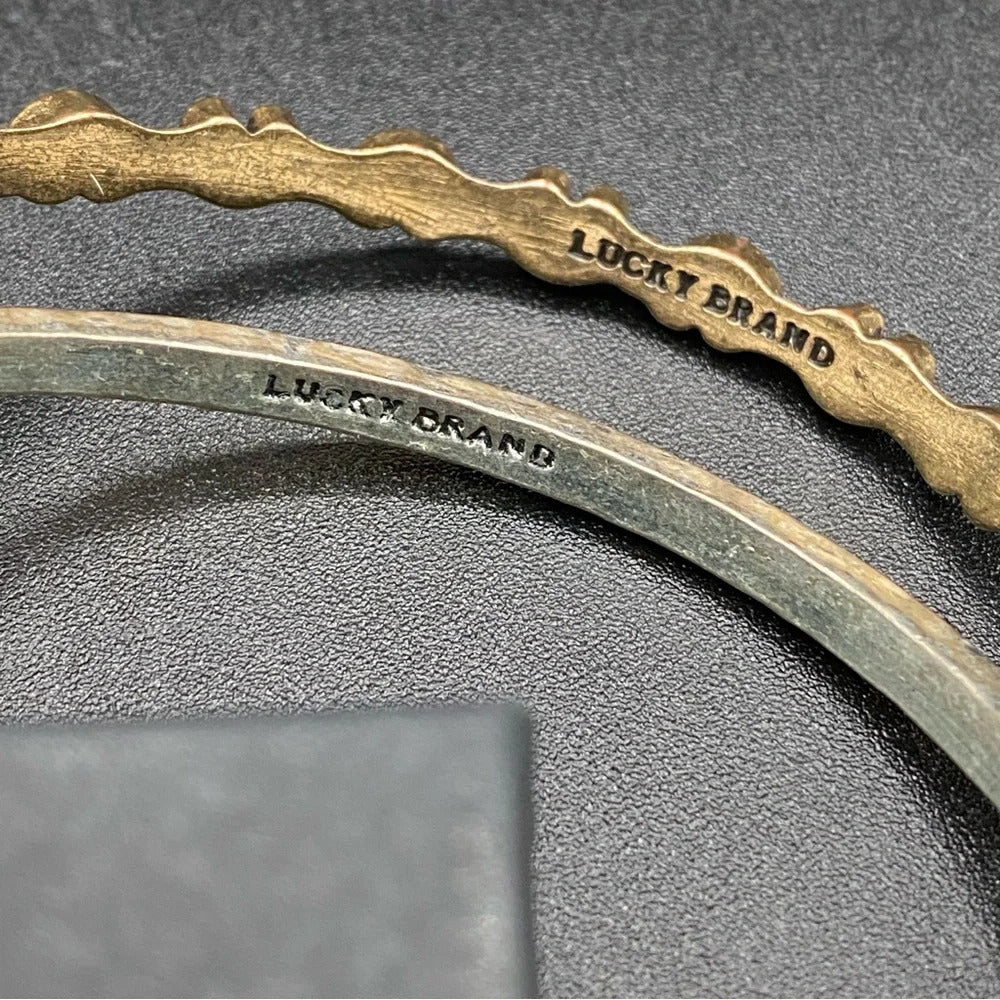 BraceletLucky Brand Scroll & Seahorse Bangle Set