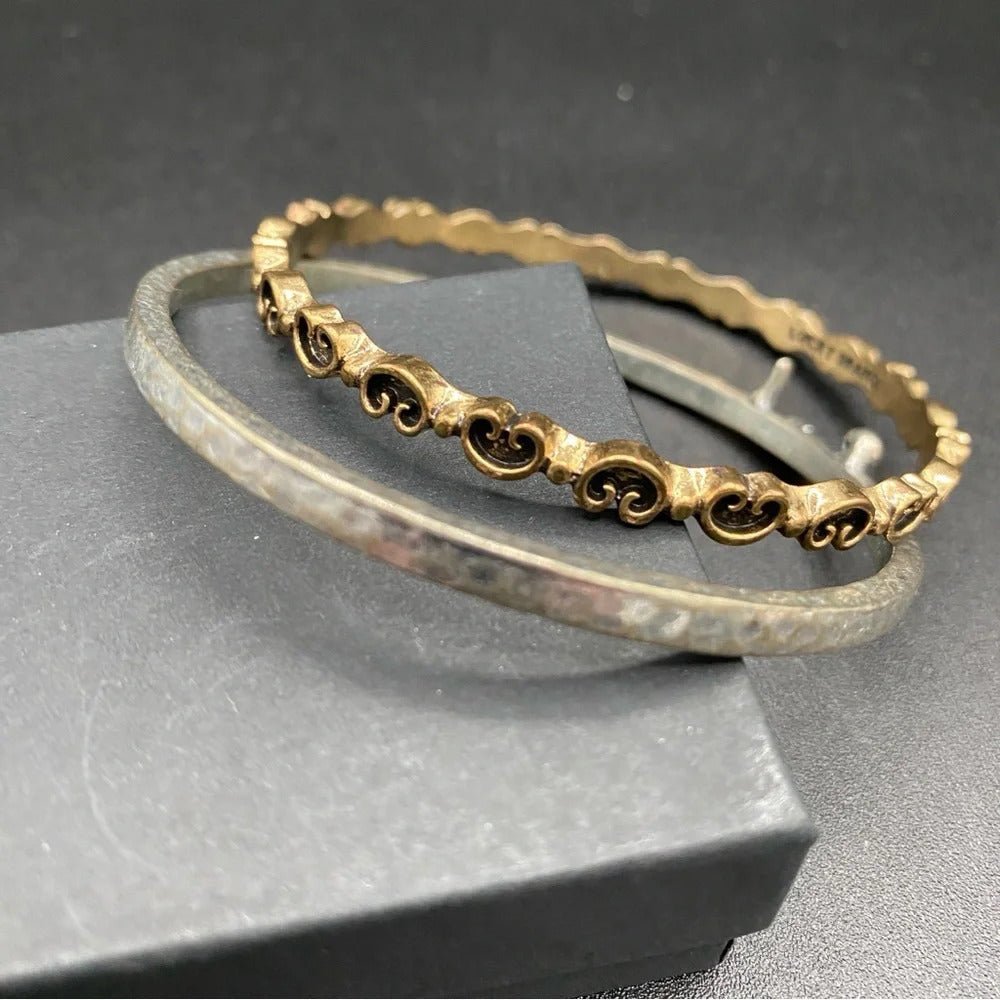 BraceletLucky Brand Scroll & Seahorse Bangle Set