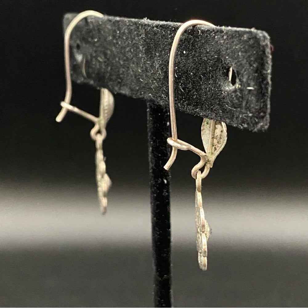 EarringsOxidized Turkish Silver Filigree Floral Artisan Earrings