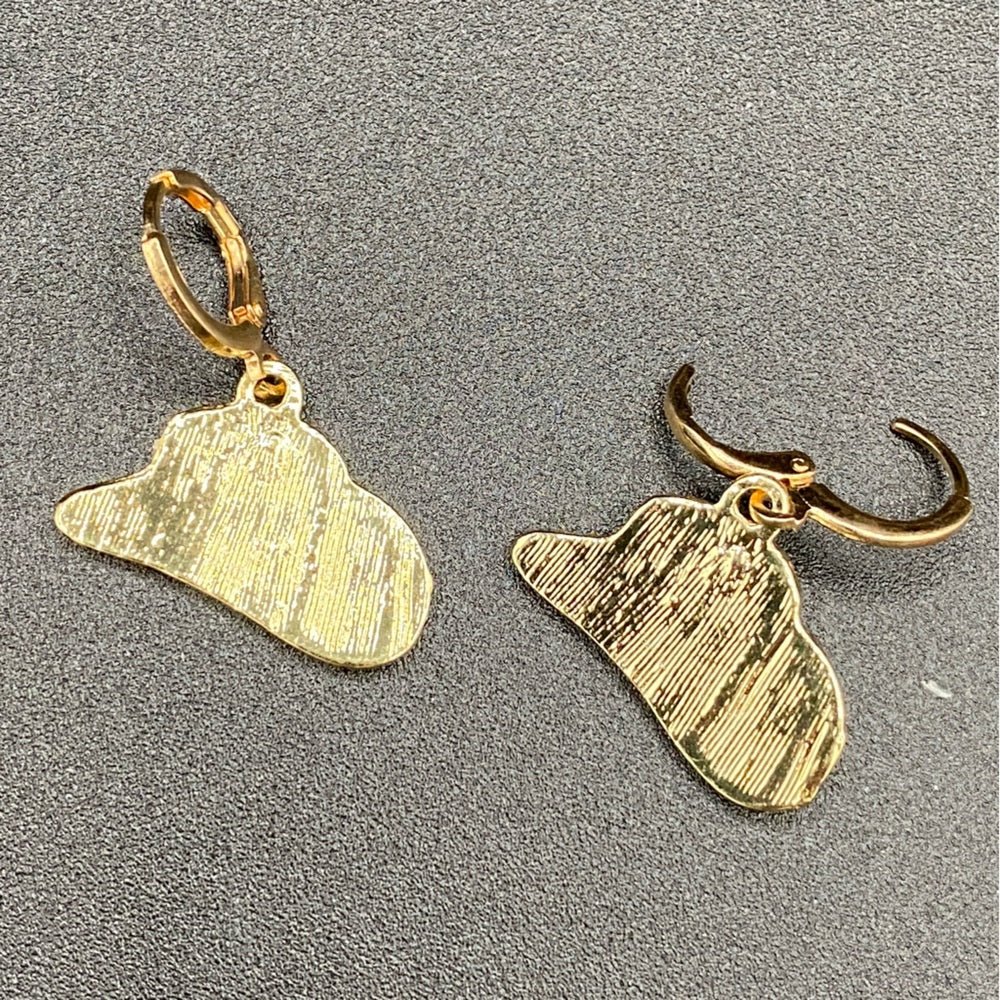 EarringsPink Cowgirl Hat Huggie Earrings — Enamel Rodeo Style