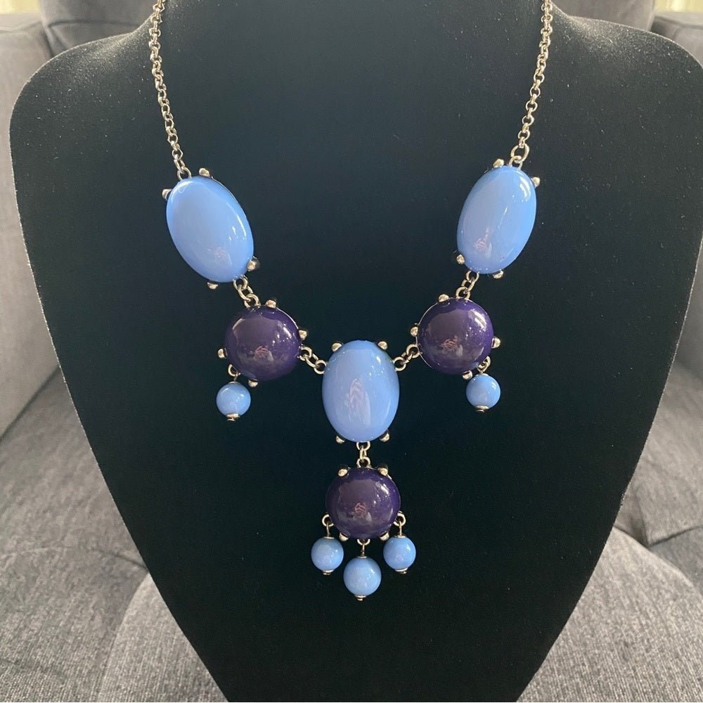 NecklacePurple Chunky Necklace Colorful Y2K Bib Statement Necklace