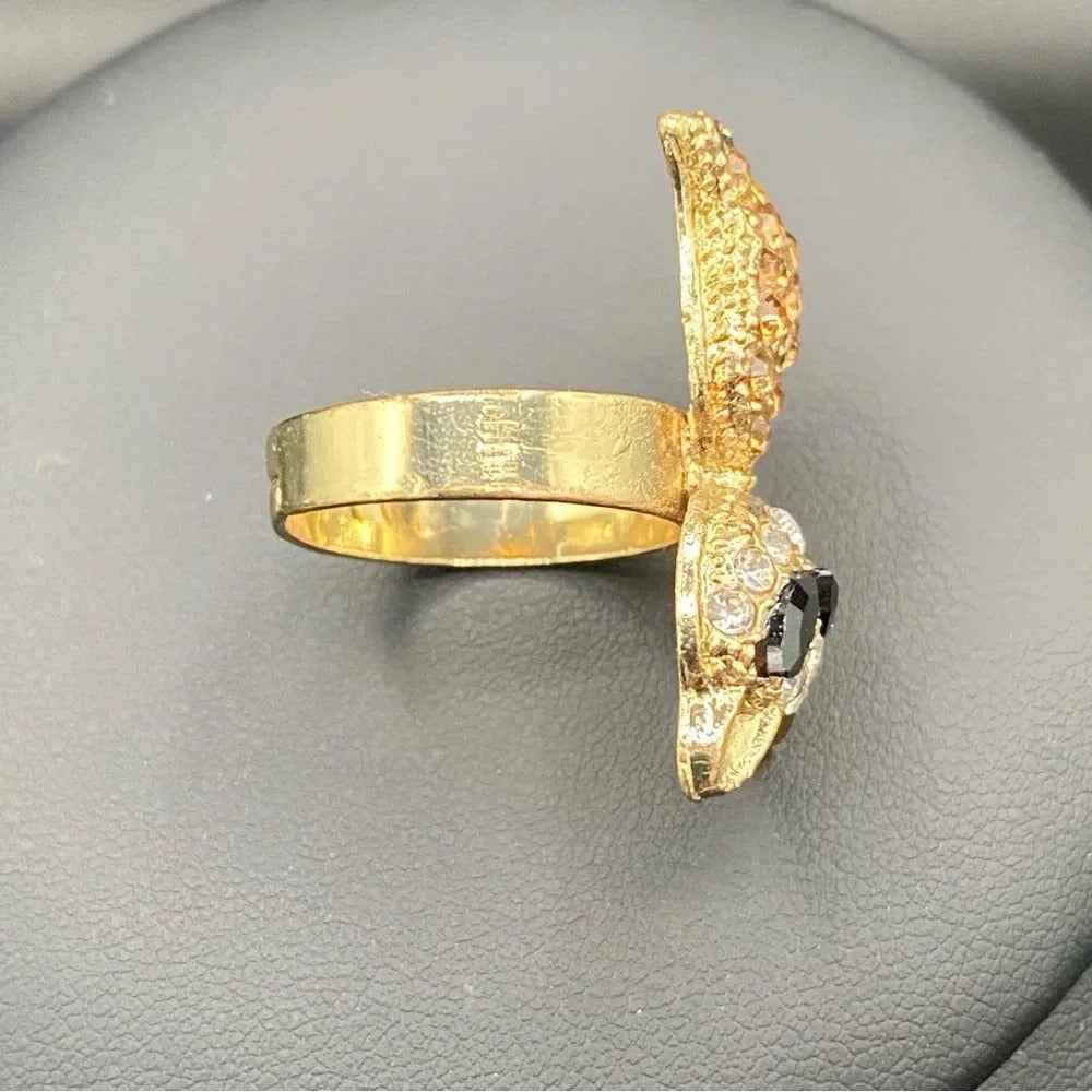 RingsRhinestone Bling Cat Ring - Adjustable