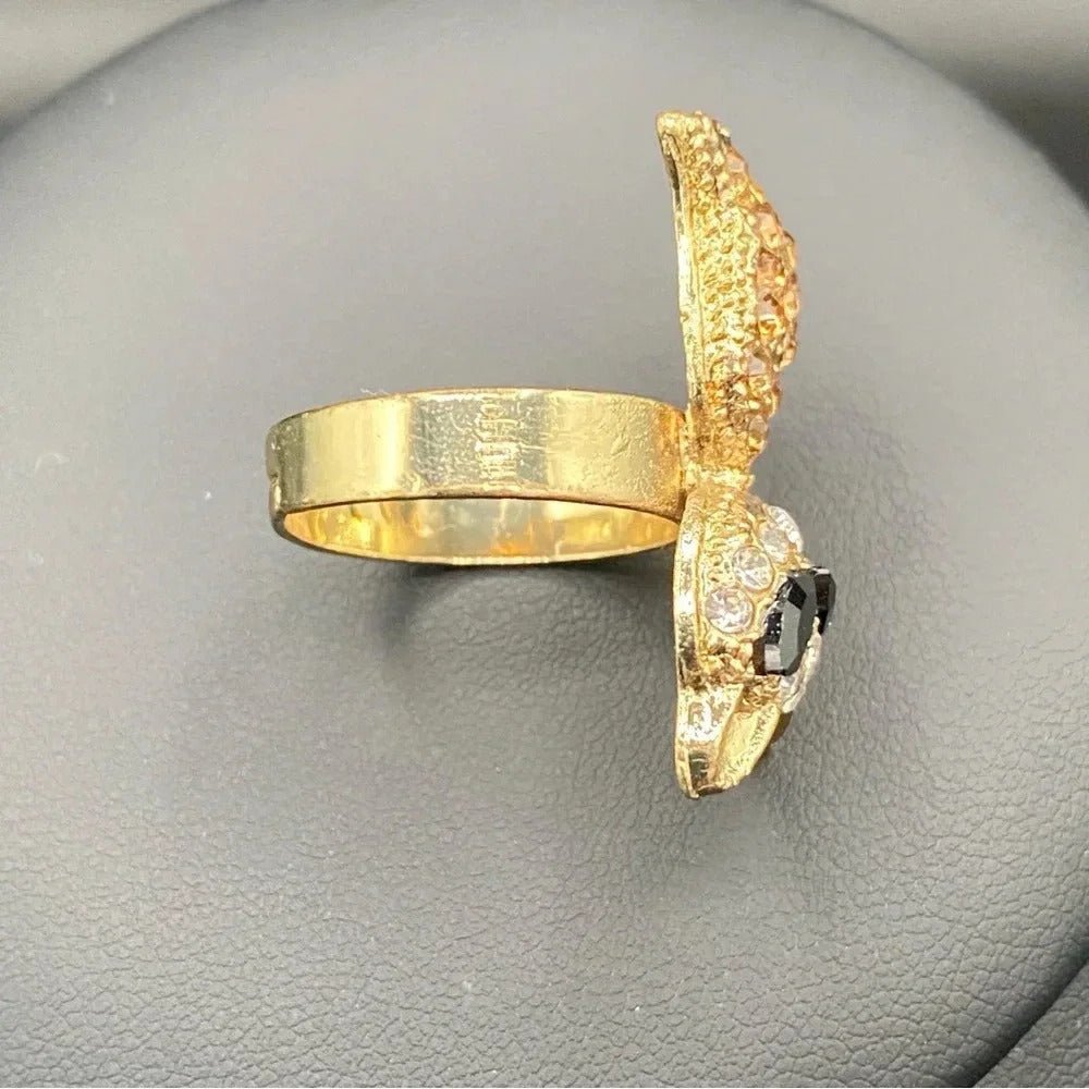 RingsRhinestone Bling Cat Ring - Adjustable