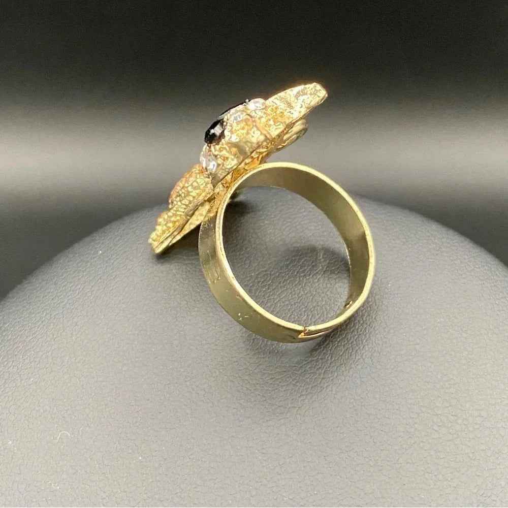 RingsRhinestone Bling Cat Ring - Adjustable