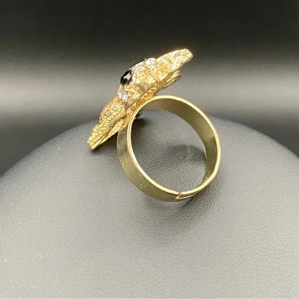 RingsRhinestone Bling Cat Ring - Adjustable