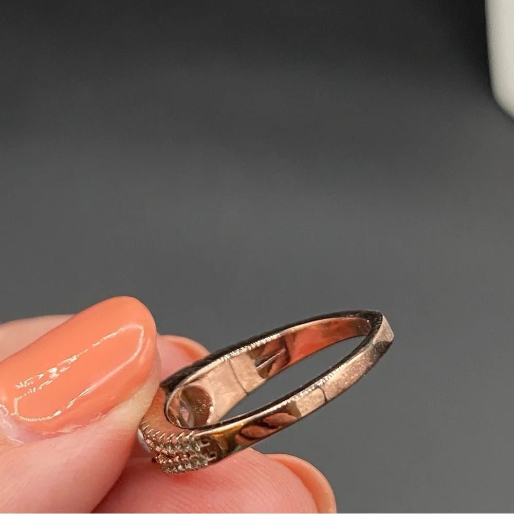RingsRose Gold CZ Fashion Ring Size 8