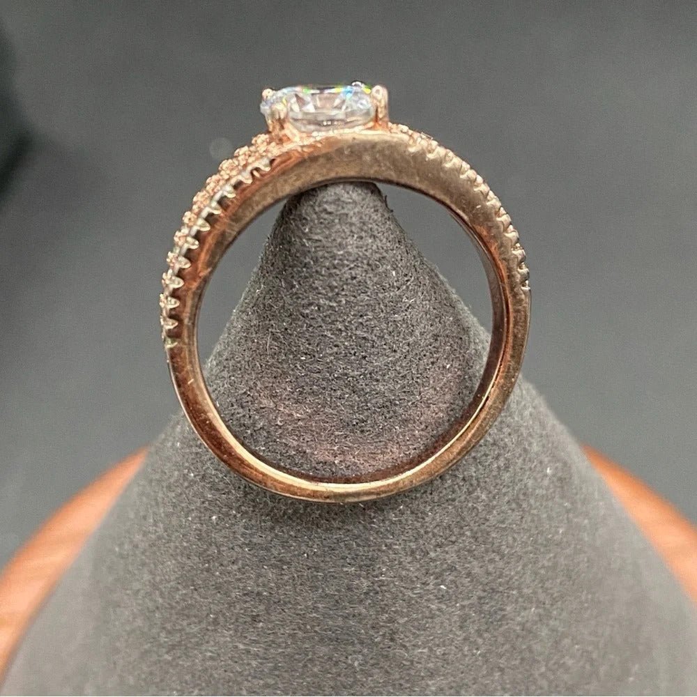 RingsRose Gold CZ Fashion Ring Size 8