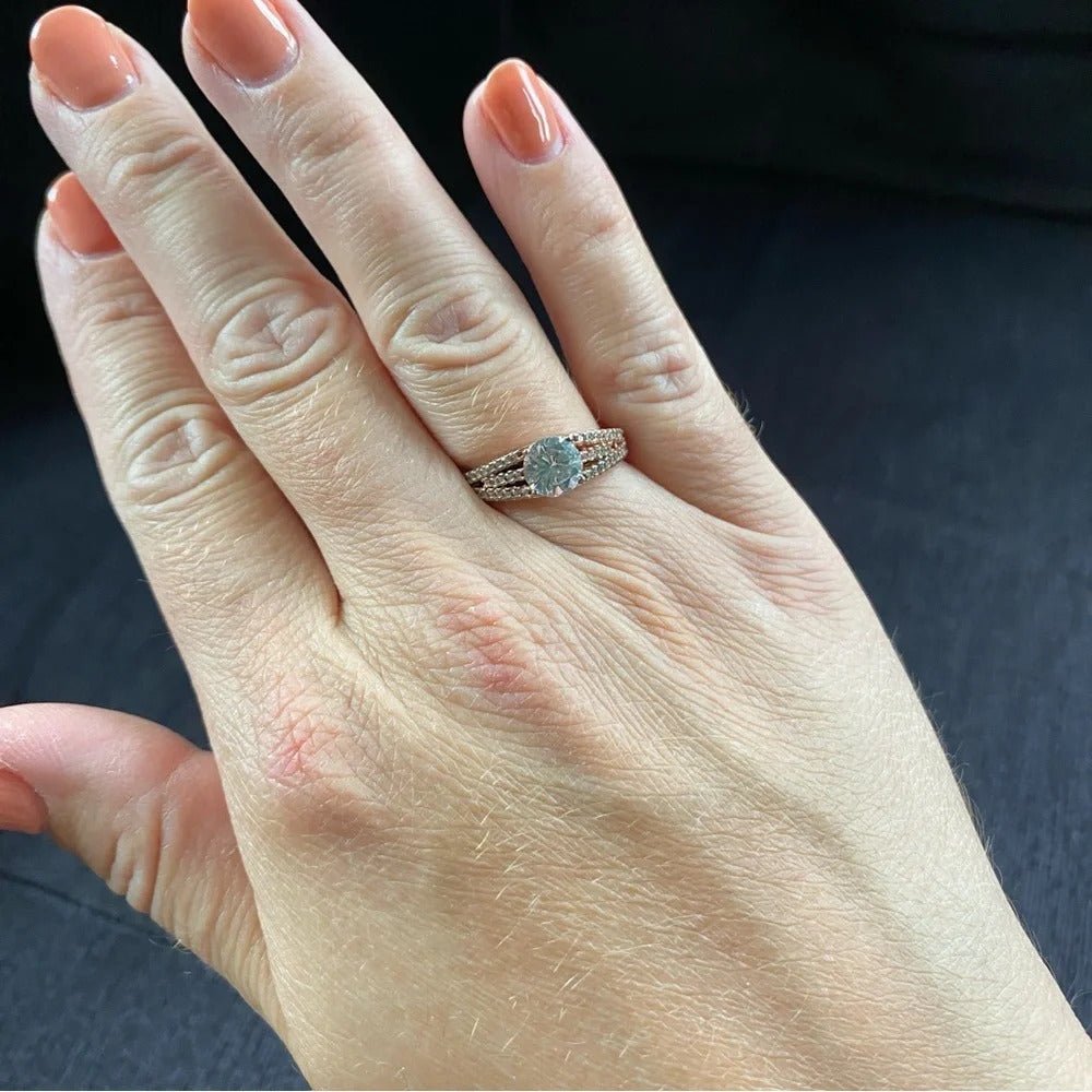 RingsRose Gold CZ Fashion Ring Size 8