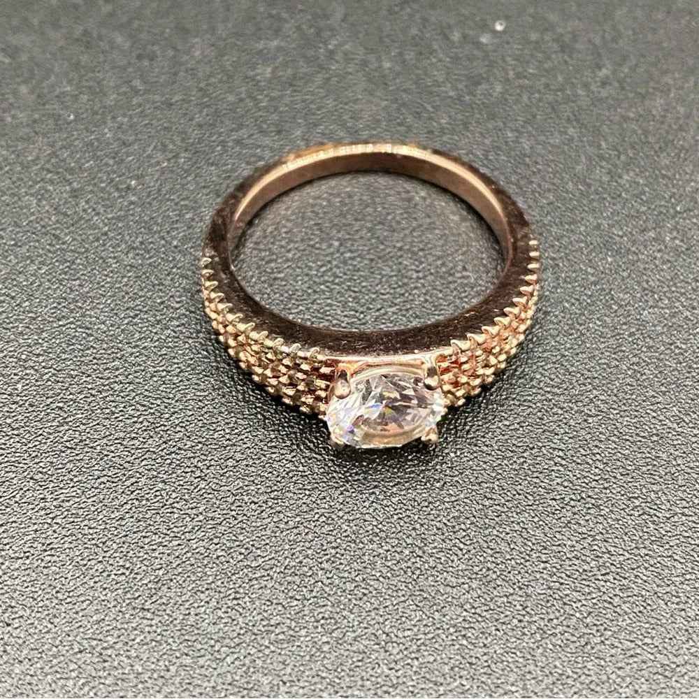 RingsRose Gold CZ Fashion Ring Size 8