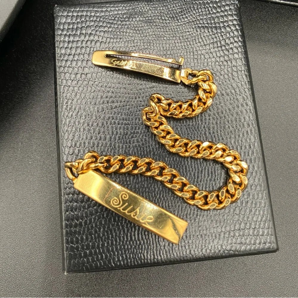 BraceletSpeidel Gold-Plated ID Bracelet, Engraved "Susie"