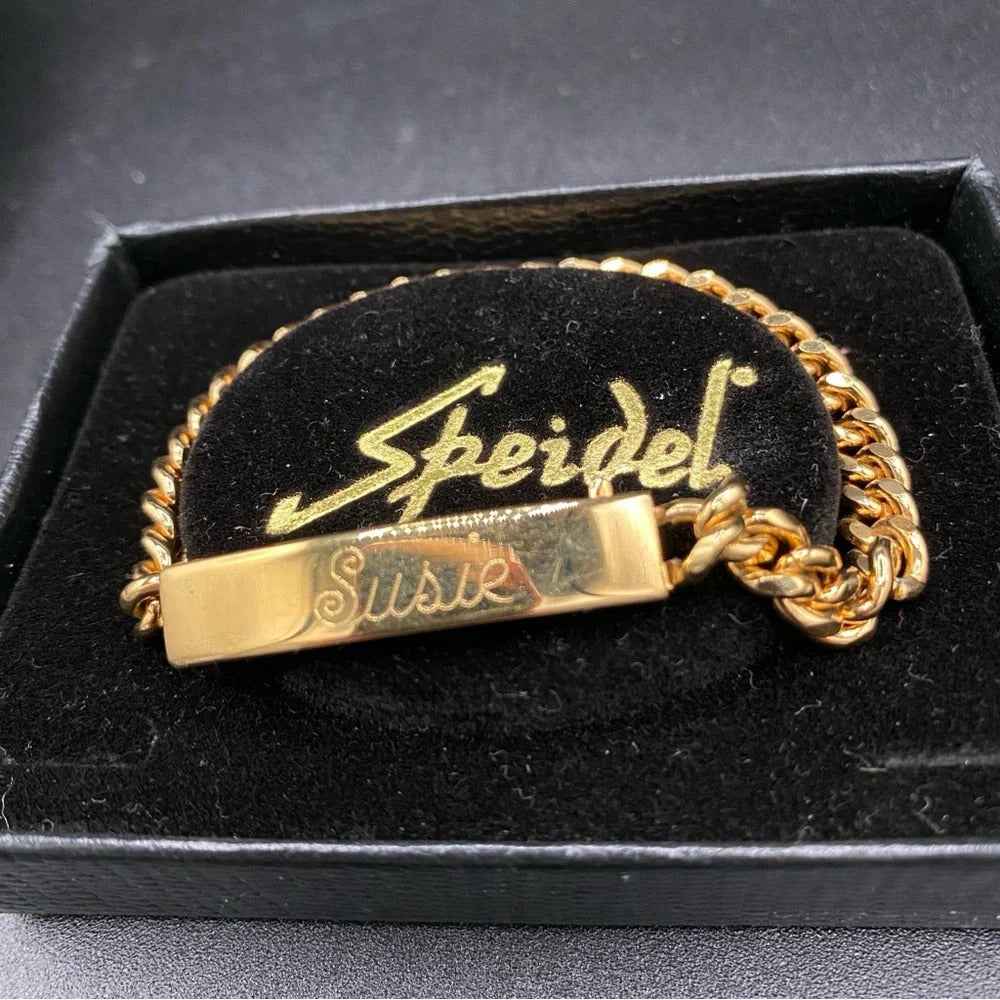 BraceletSpeidel Gold-Plated ID Bracelet, Engraved "Susie"