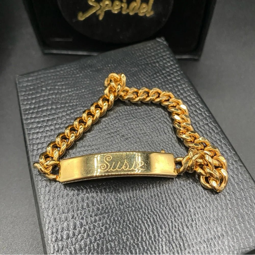 BraceletSpeidel Gold-Plated ID Bracelet, Engraved "Susie"