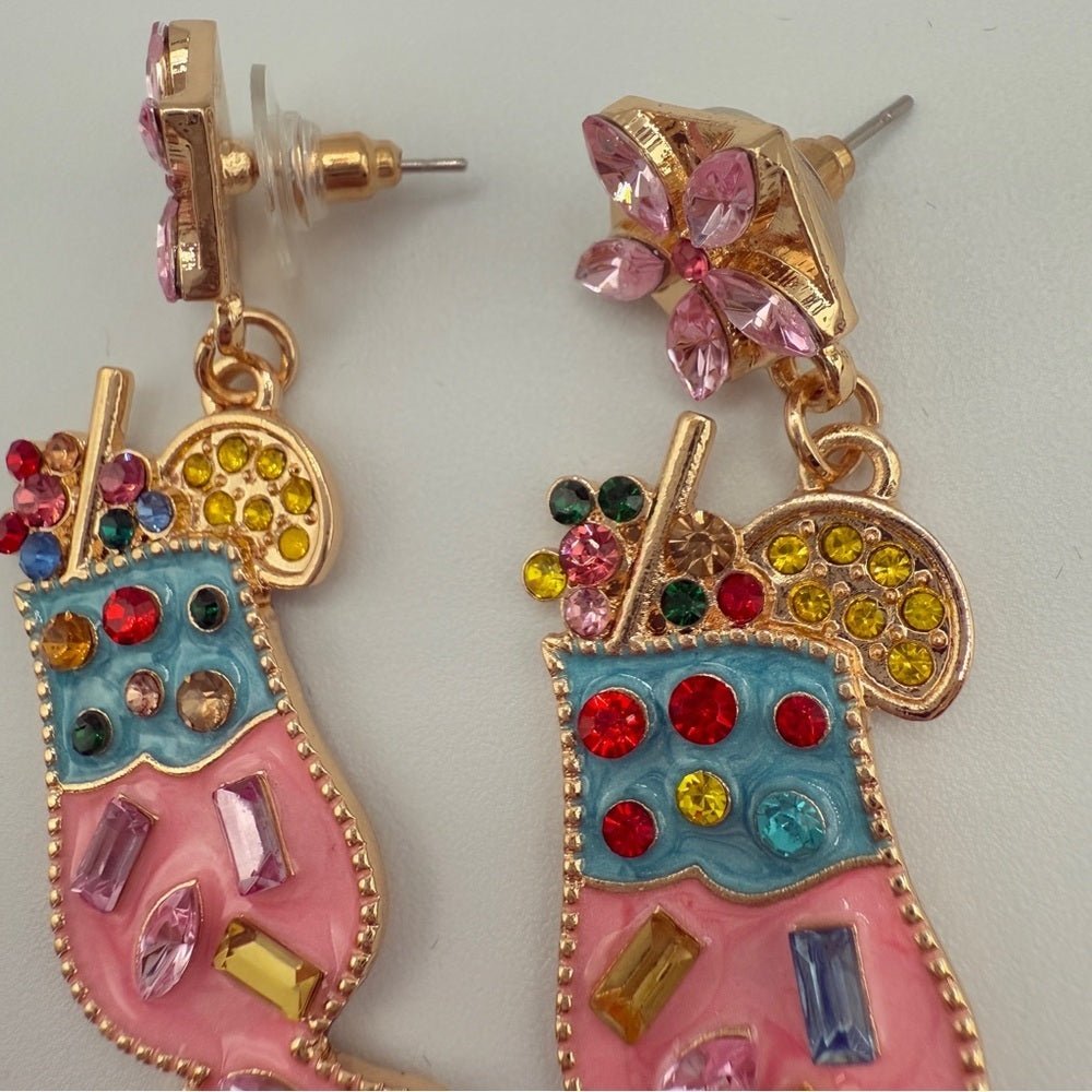 EarringsSummer Cocktail Fruity Drink Earrings