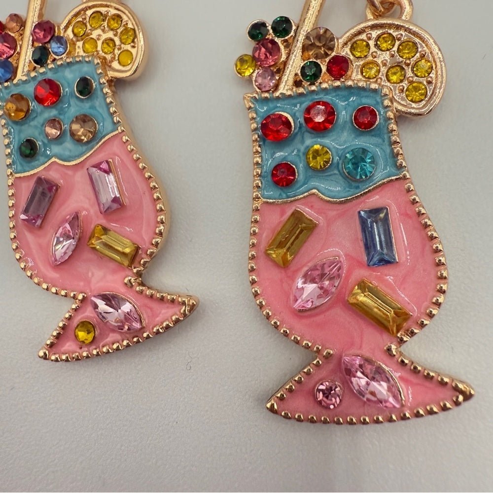 EarringsSummer Cocktail Fruity Drink Earrings