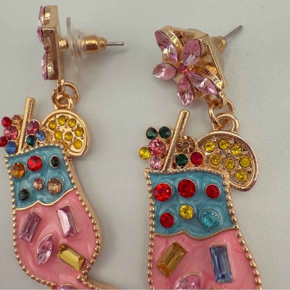 EarringsSummer Cocktail Fruity Drink Earrings
