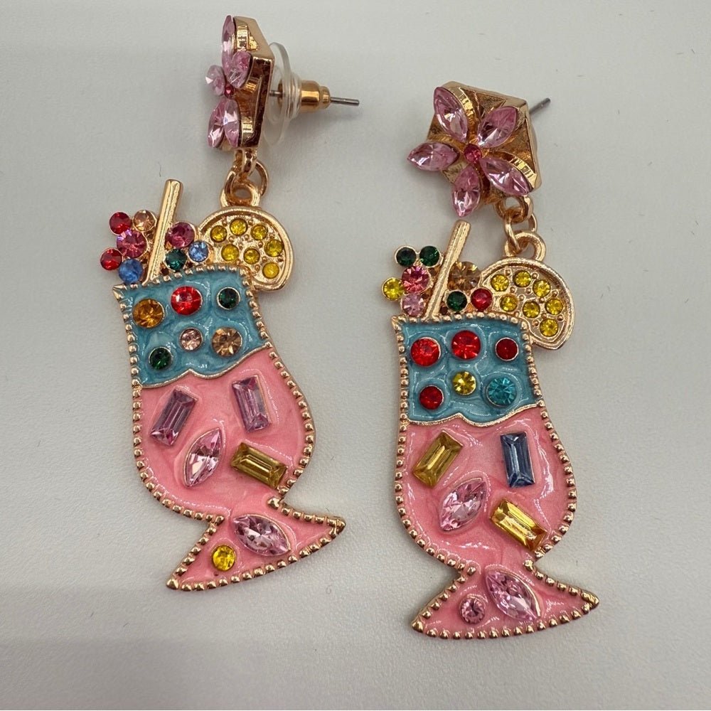 EarringsSummer Cocktail Fruity Drink Earrings