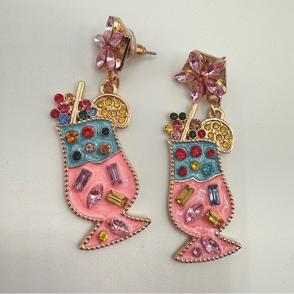 EarringsSummer Cocktail Fruity Drink Earrings