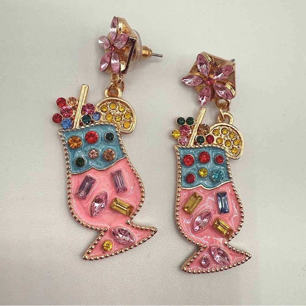 EarringsSummer Cocktail Fruity Drink Earrings